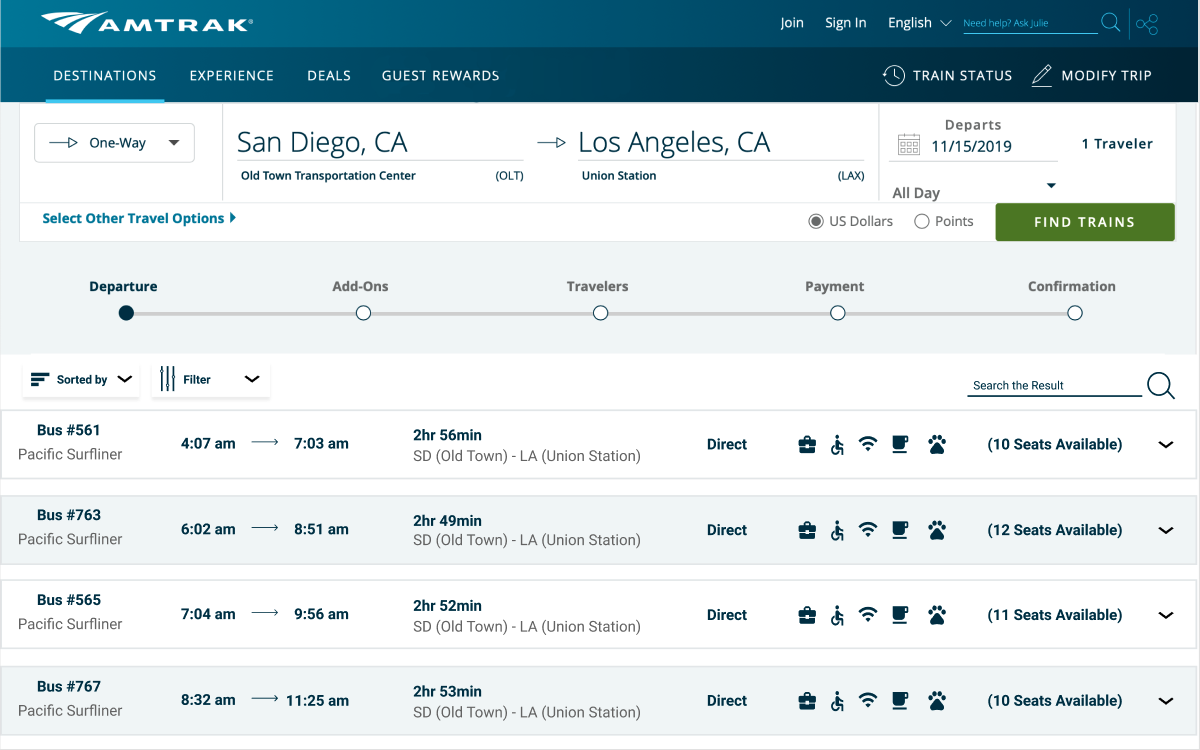 Amtrak final redesign