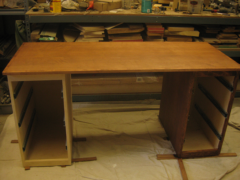 Base part of the desk mid stain